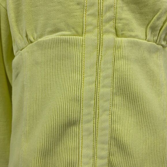 Pilcro Sweatshirt Womens XL Buttercup Crop Open Back Long Sleeve Anthropologie - Picture 4 of 15